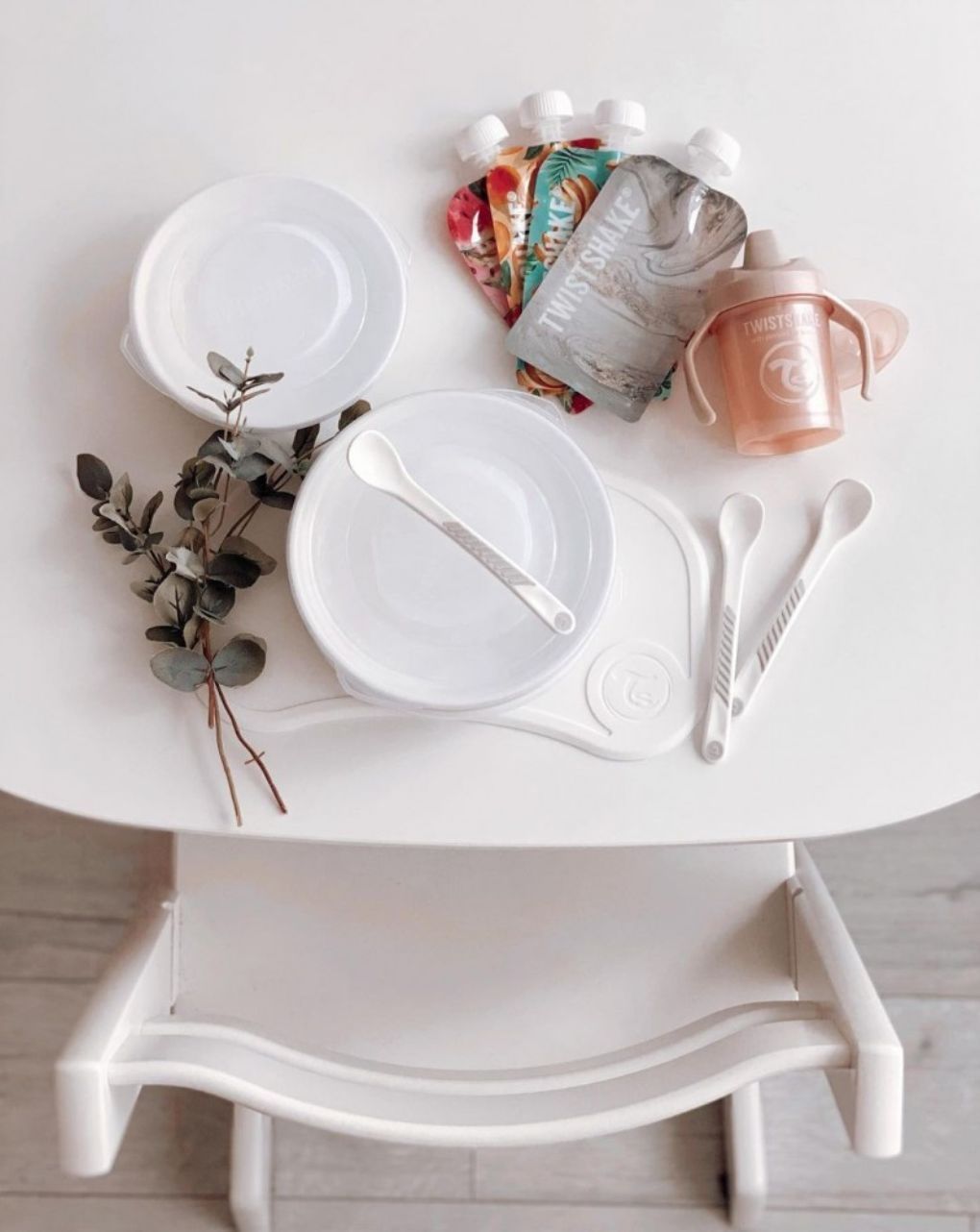 Twistshake σετ 3 κουταλάκια ταΐσματος 4m+ λευκό 32-08-78187 - Twistshake