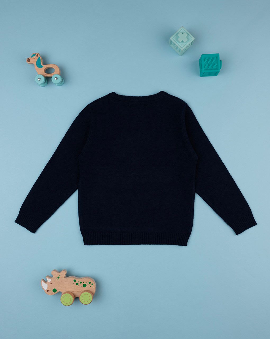 παιδικό πουλόβερ μπλε dinosaur για αγόρι - Prénatal