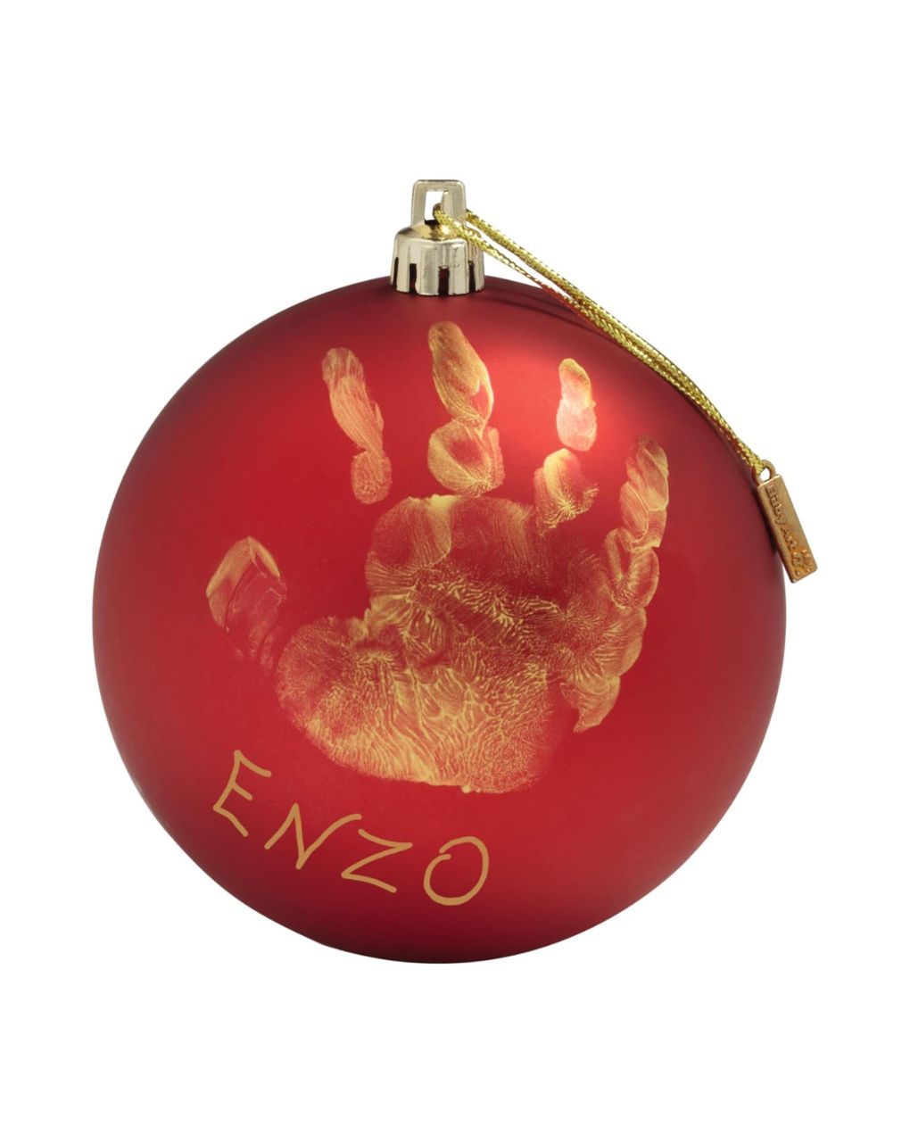 Baby art my christmas fairy χριστουγεννιάτικη μπάλα με αποτύπωμα, κόκκινο - Baby Art