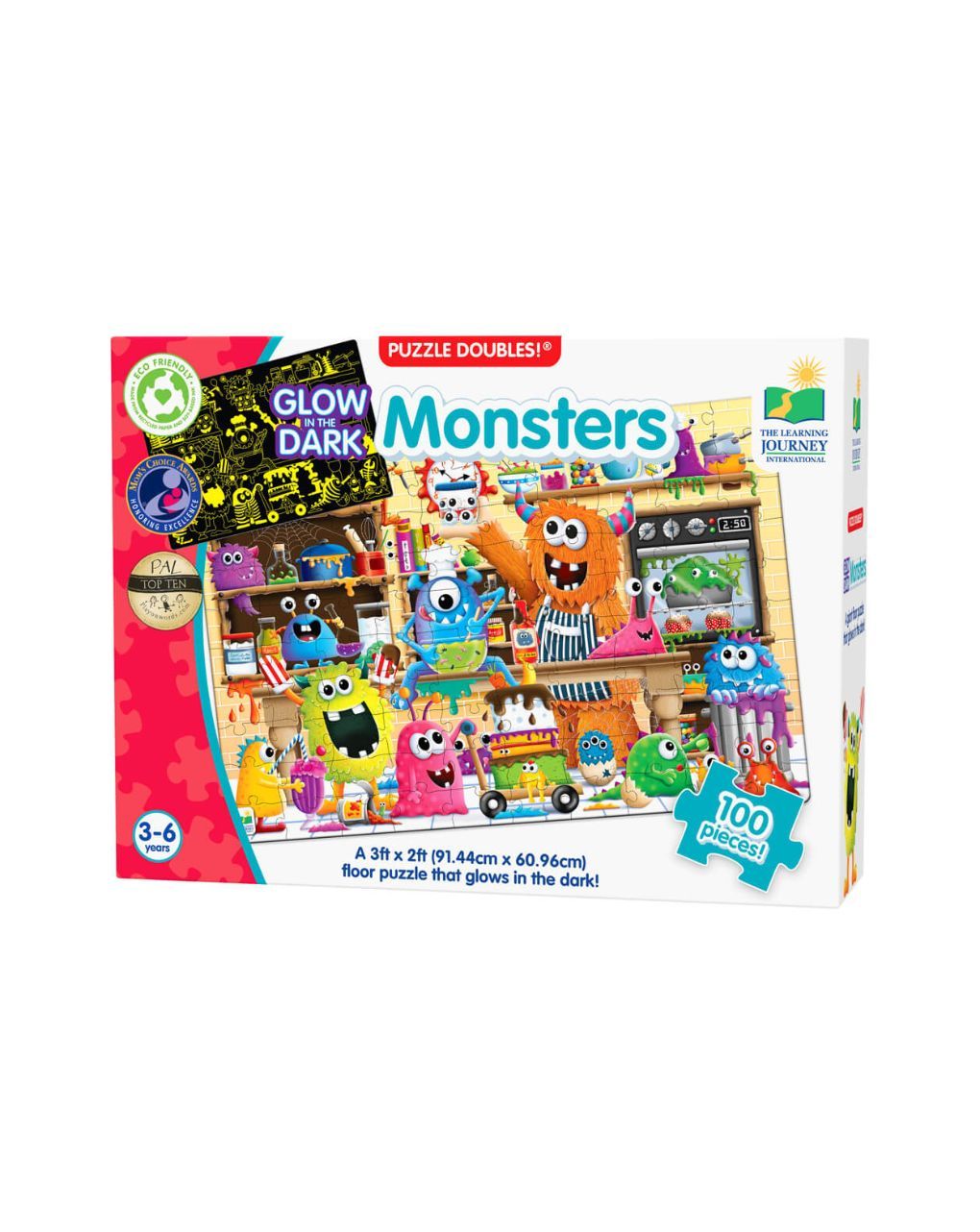 παζλ 2 σε 1 – φωσφορίζει στο σκοτάδι – τέρατα - THE LEARNING JOURNEY