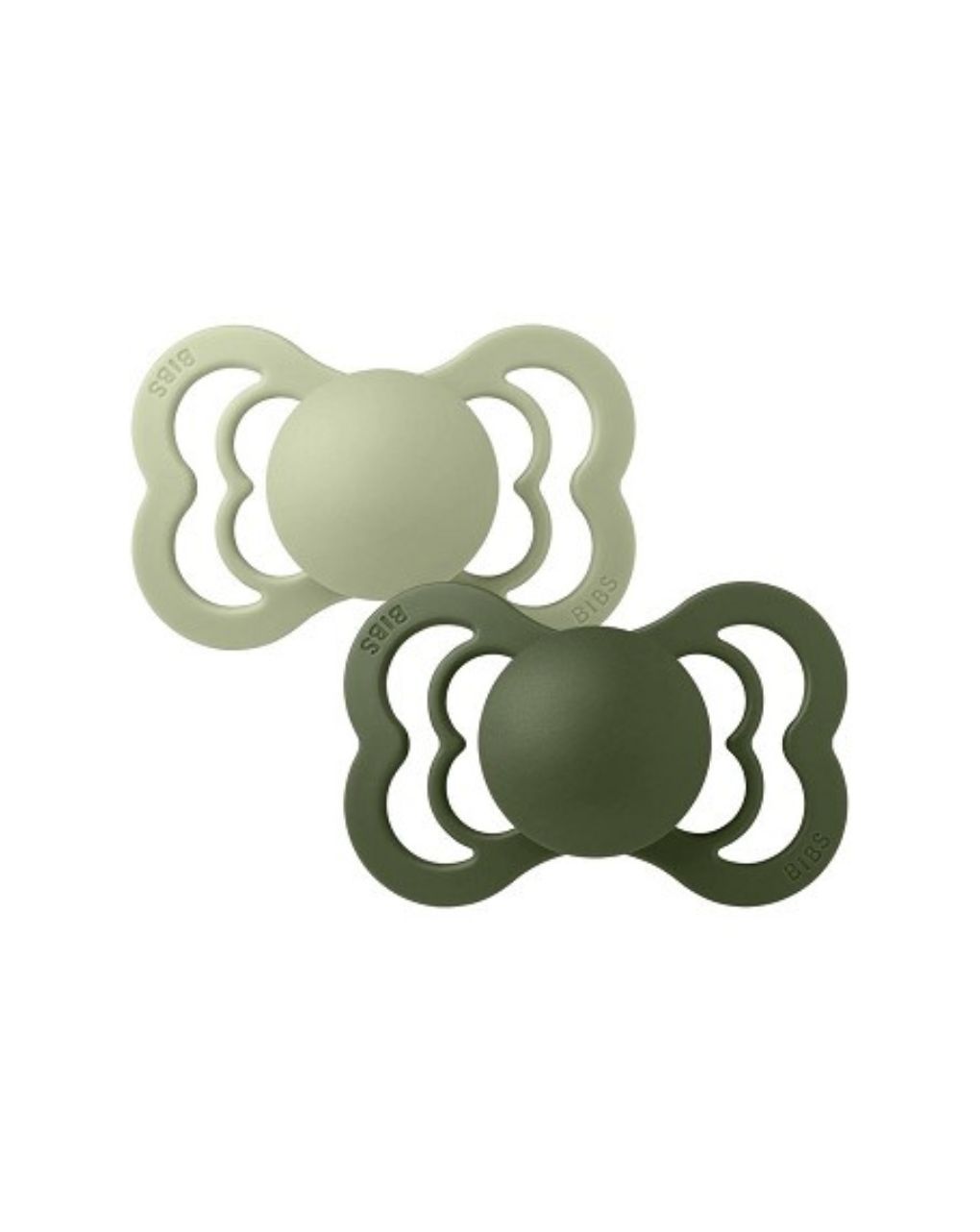 Bibs supreme πιπίλες σιλικόνης 2τμχ (0-6m) sage/hunter green