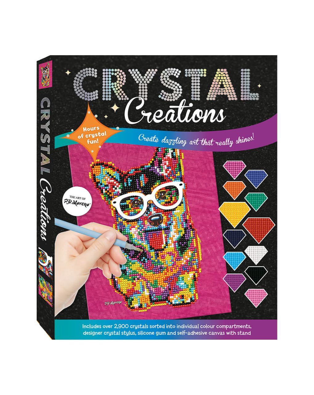 Crystal creations: pd moreno – corgi in glasses - HINKLER