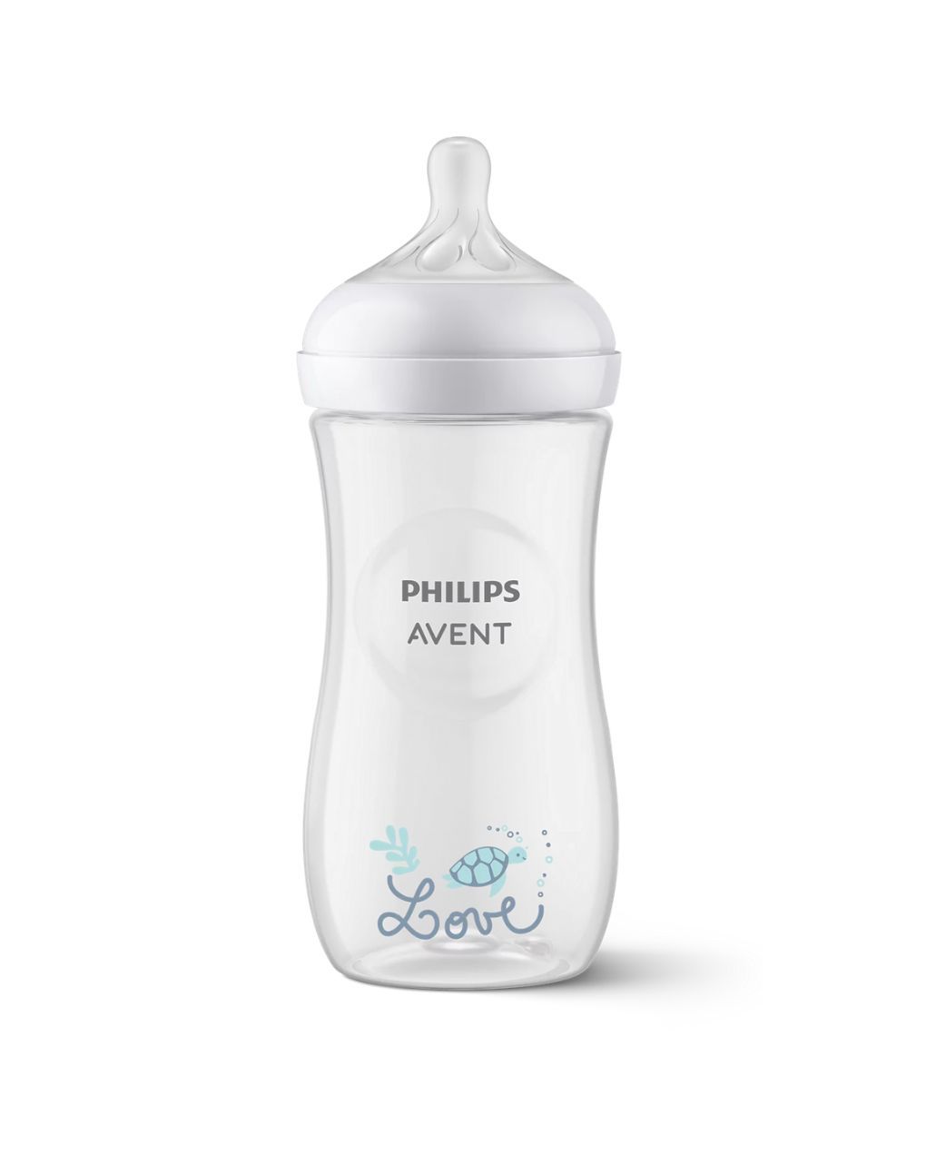 Philips avent πλαστικό μπιμπερό natural response 330ml γρήγορης ροής 6m+ χελώνα scy906/11 - Philips Avent