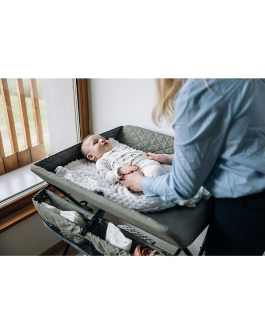 Freeon πτυσσόμενη μεταλλική αλλαξιέρα lia grey, 82092 - Freeon