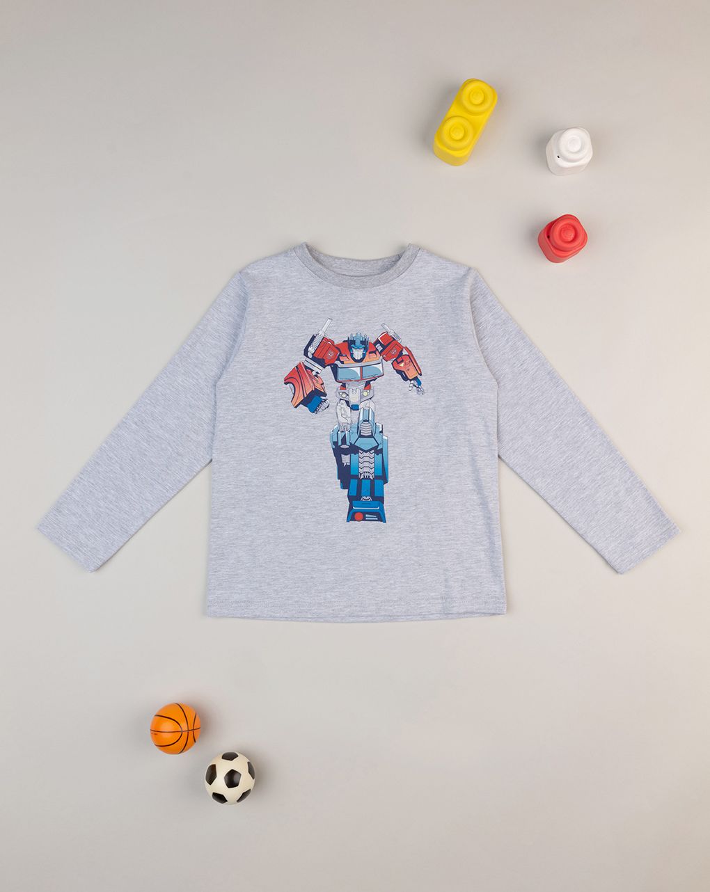 παιδική μπλούζα γκρι transformers για αγόρι - Prénatal
