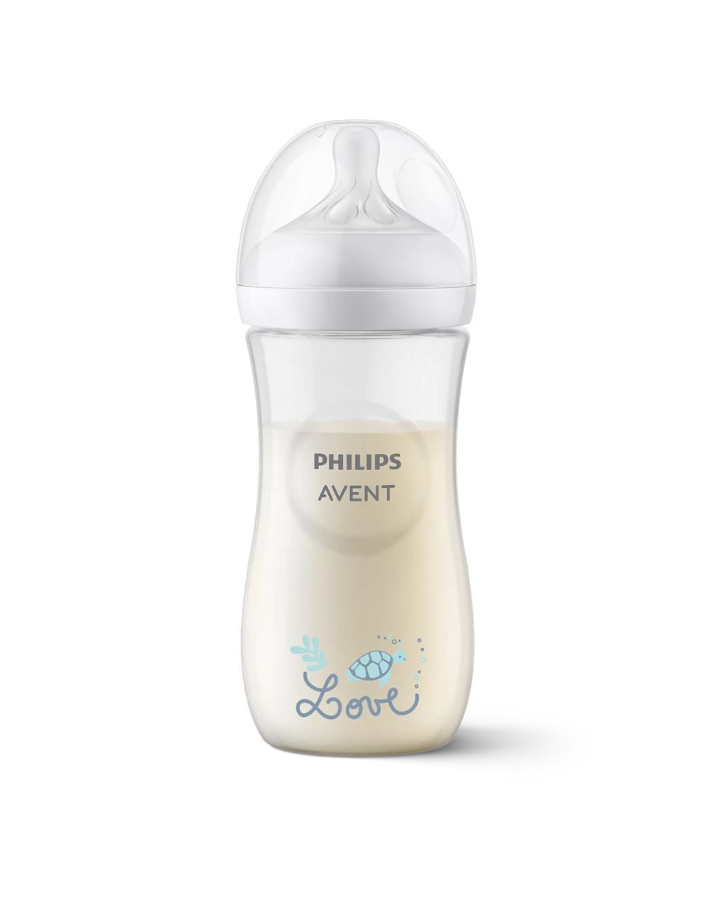 Philips avent πλαστικό μπιμπερό natural response 330ml γρήγορης ροής 6m+ χελώνα scy906/11 - Philips Avent