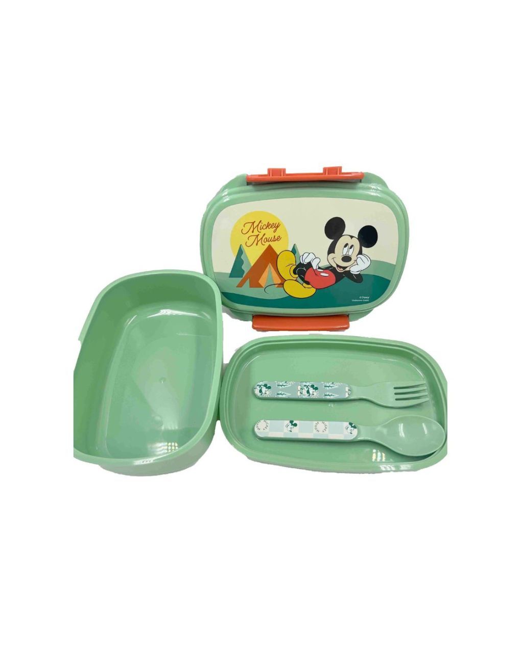 Gim δοχείο φαγητού 500ml με κουτάλι και πιρούνι mickey, 553-15276 - Gim