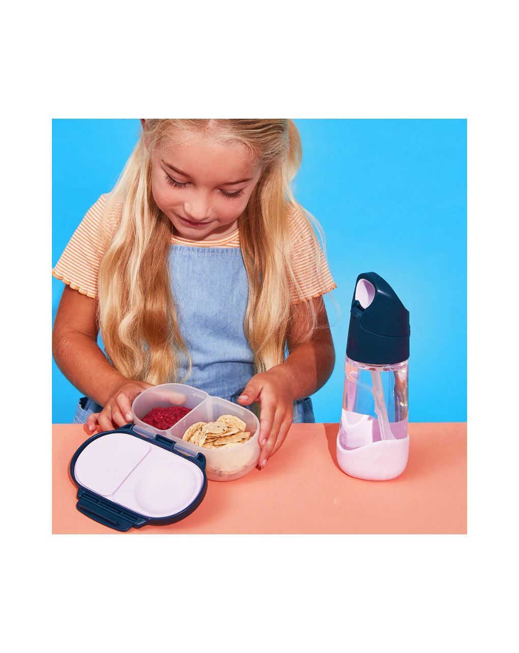 B.box φαγητοδοχείο με 2 χωρίσματα lilac pop, bb400803 - Bbox