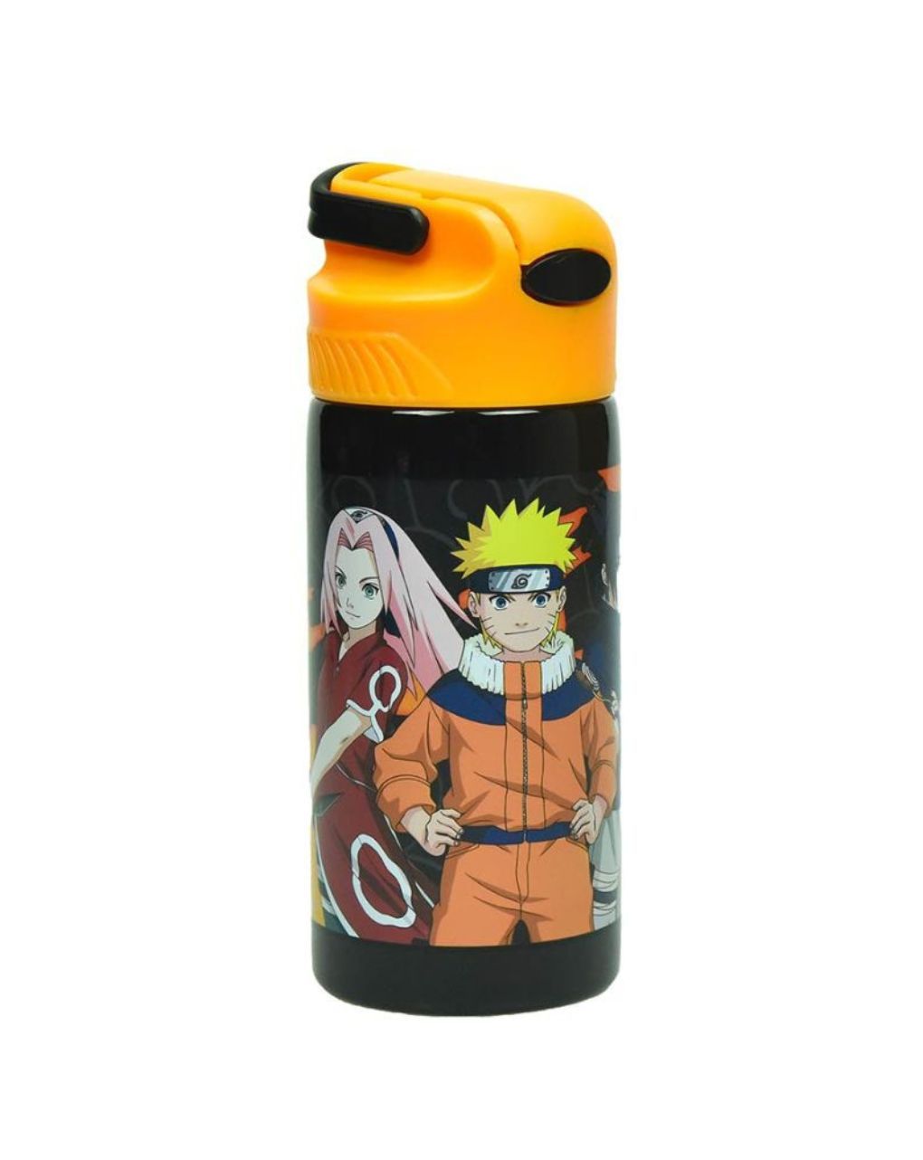 Gim παγούρι από ανοξείδωτο ατσάλι με καλαμάκι 500ml naruto, 575-40245