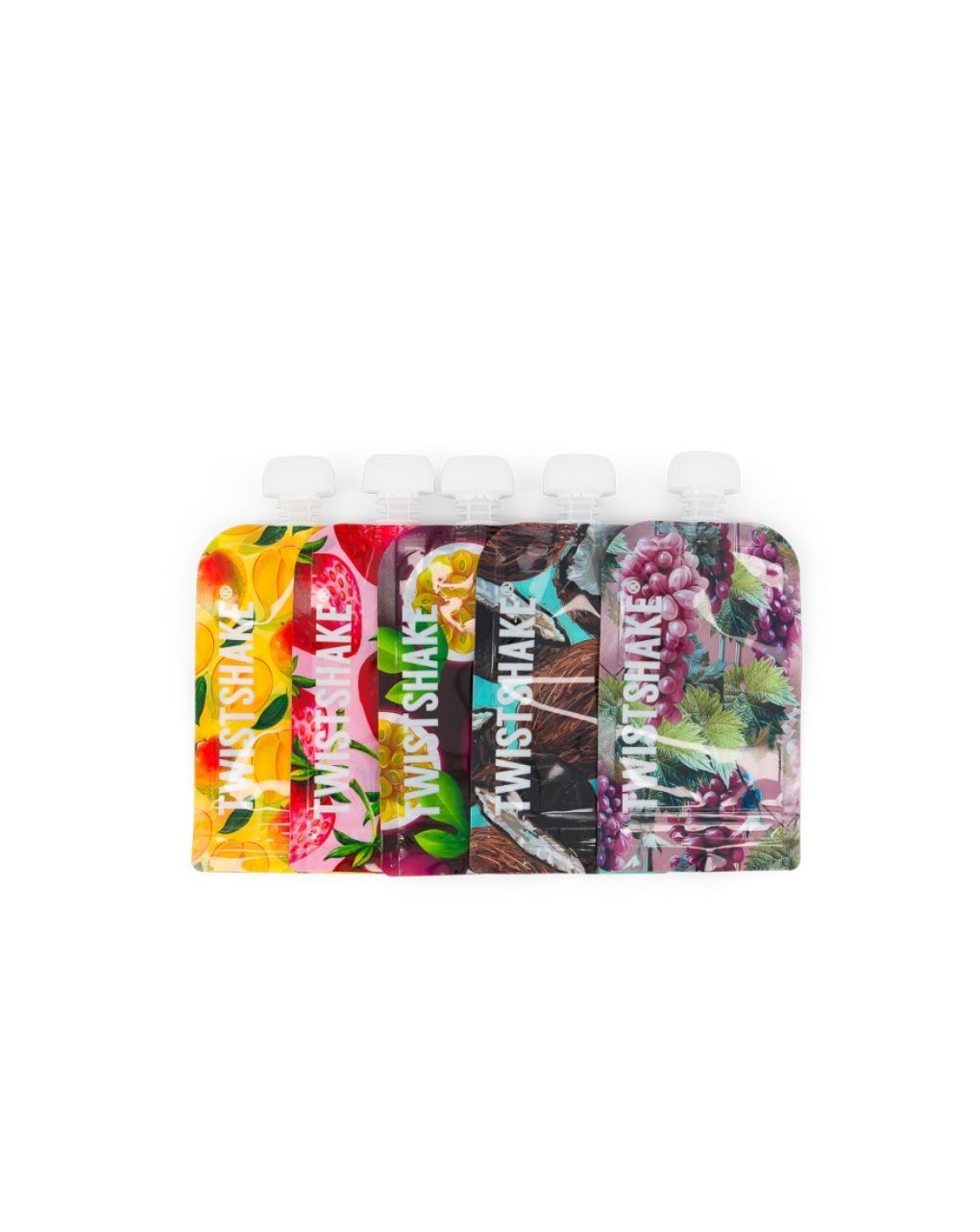 Twistshake σετ 5 επαναχρησιμοποιήσιμα σακουλάκια 220ml 32-08-78617 - Twistshake