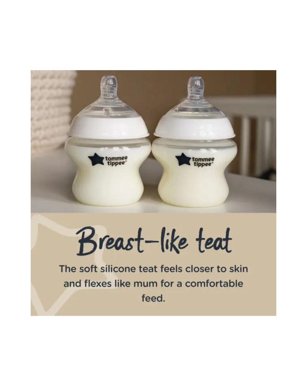 Tommee tippee πλαστικό μπιμπερό closer to nature μικρής ροής 260ml με σχέδιο ζούγκλα μπλε (3τμχ) 0m+, 422731 - Tommee Tippee