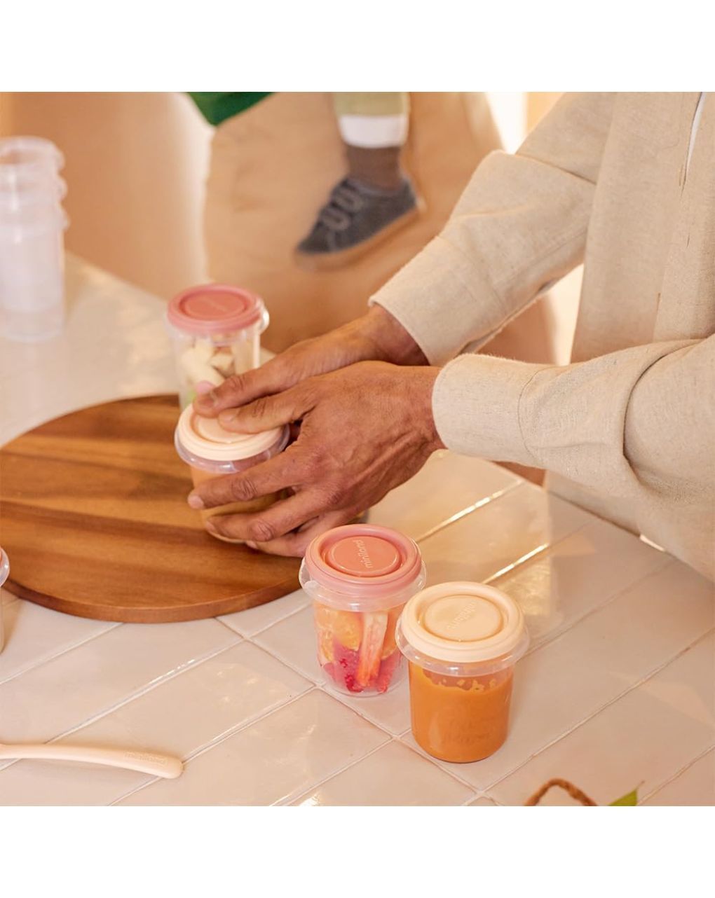 Miniland σετ με 4 αεροστεγή δοχεία φαγητού βαθμονομημένα hermisized 250ml valencia ml89593 - Miniland