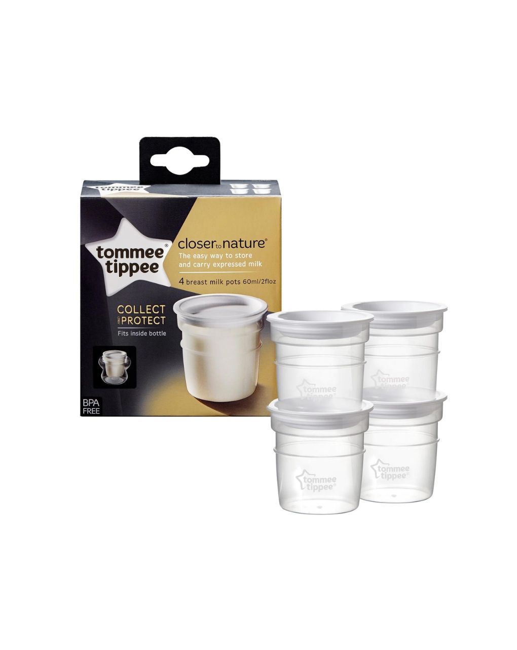 Tommee tippee δοχεία αποθήκευσης μητρικού γάλακτος 60ml, 42301041 - Tommee Tippee