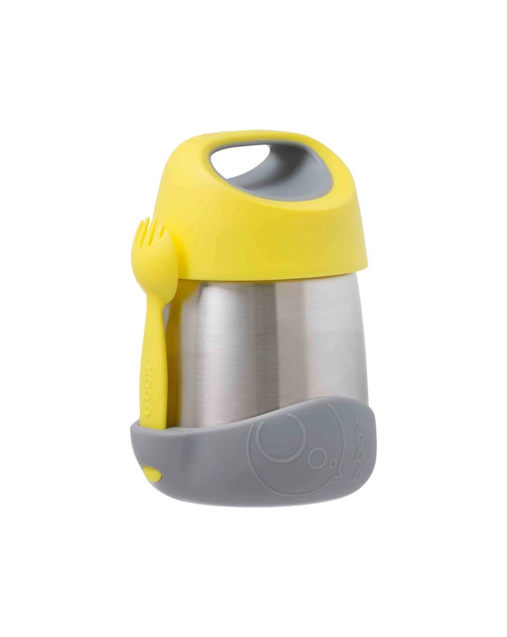B.box ανοδείδωτος θερμός φαγητού 335ml με λαβές 6m+ lemon sherbet, bb433 - Bbox