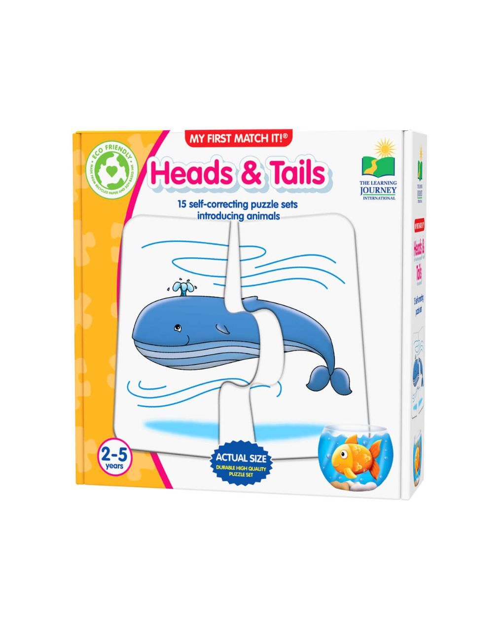 παζλ το πρώτο μου παιχνίδι ταιριάσματος – κεφάλια και ουρές - THE LEARNING JOURNEY