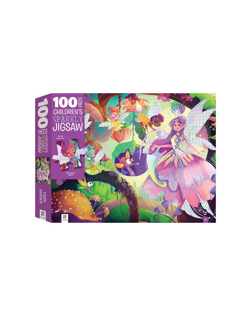 παζλ touch and feel: fairy garden holographic 100 piece jigsaw