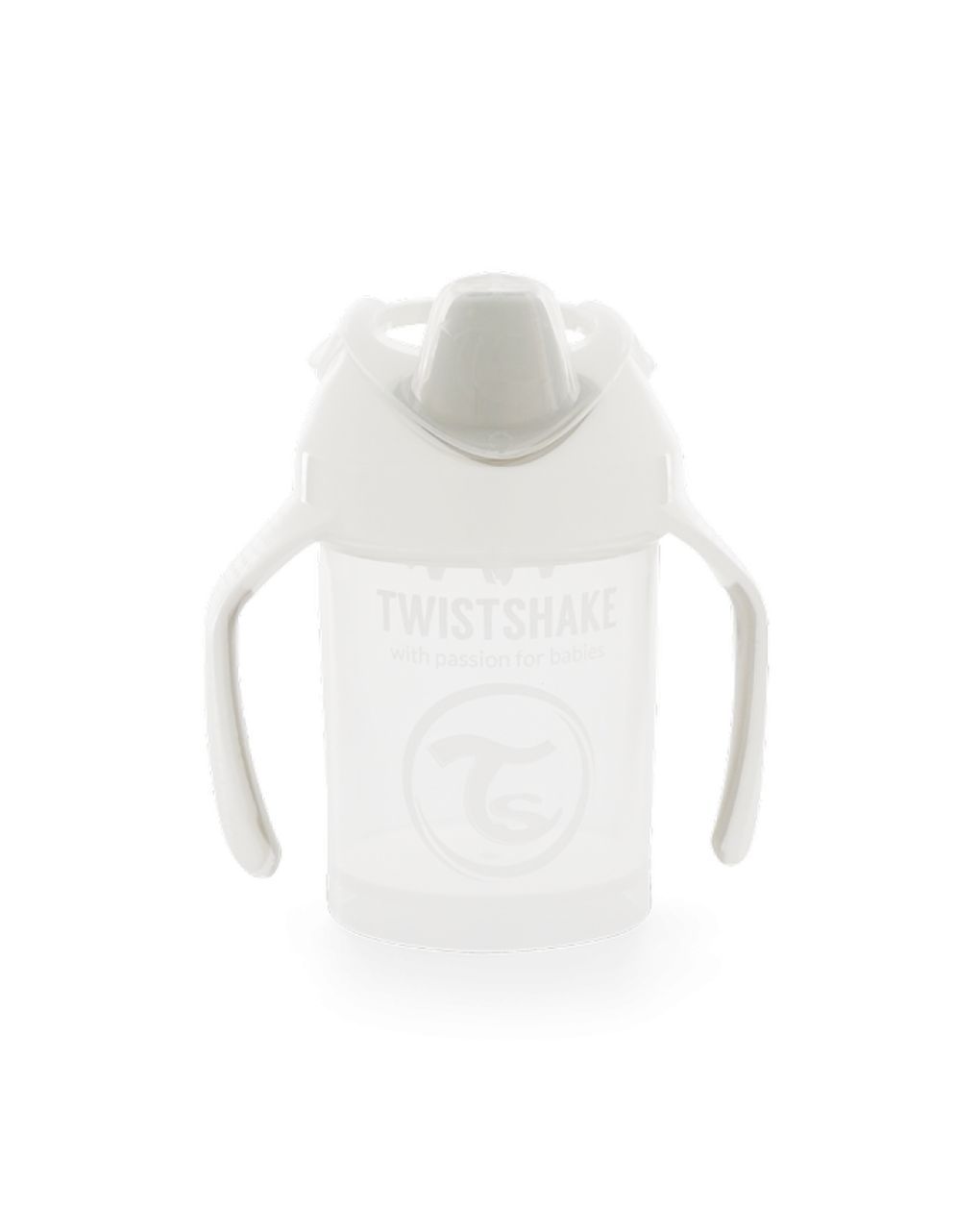 Twistshake κύπελλο mini cup 230ml 4m+ λευκό με μίξερ φρούτων 32-08-78053