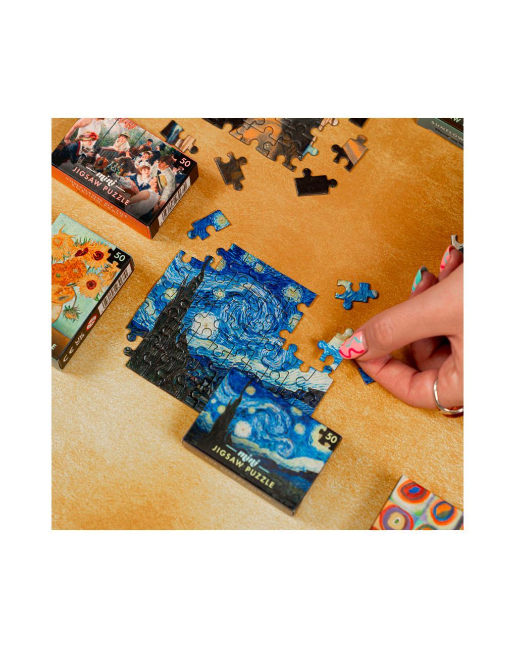Mini masterpieces 50 pcs jigsaws – 10 designs - PROFESSOR PUZZLE
