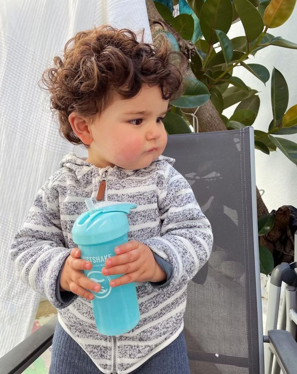 Twistshake κύπελλο straw cup 360ml 6m+ παστελ μπλε 32-08-78589 - Twistshake