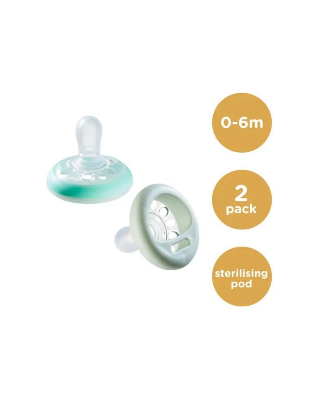 Tommee tippee πιπίλα σιλικόνης νυκτός breastlike night 6-18m (2τμχ)43348515 - Tommee Tippee