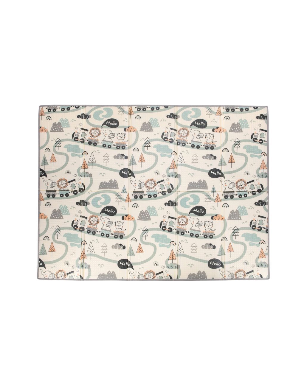 Freeon αναδιπλώμενο χαλί παιχνιδιού magic με προστατευτικό ρέλι magic road, 83563