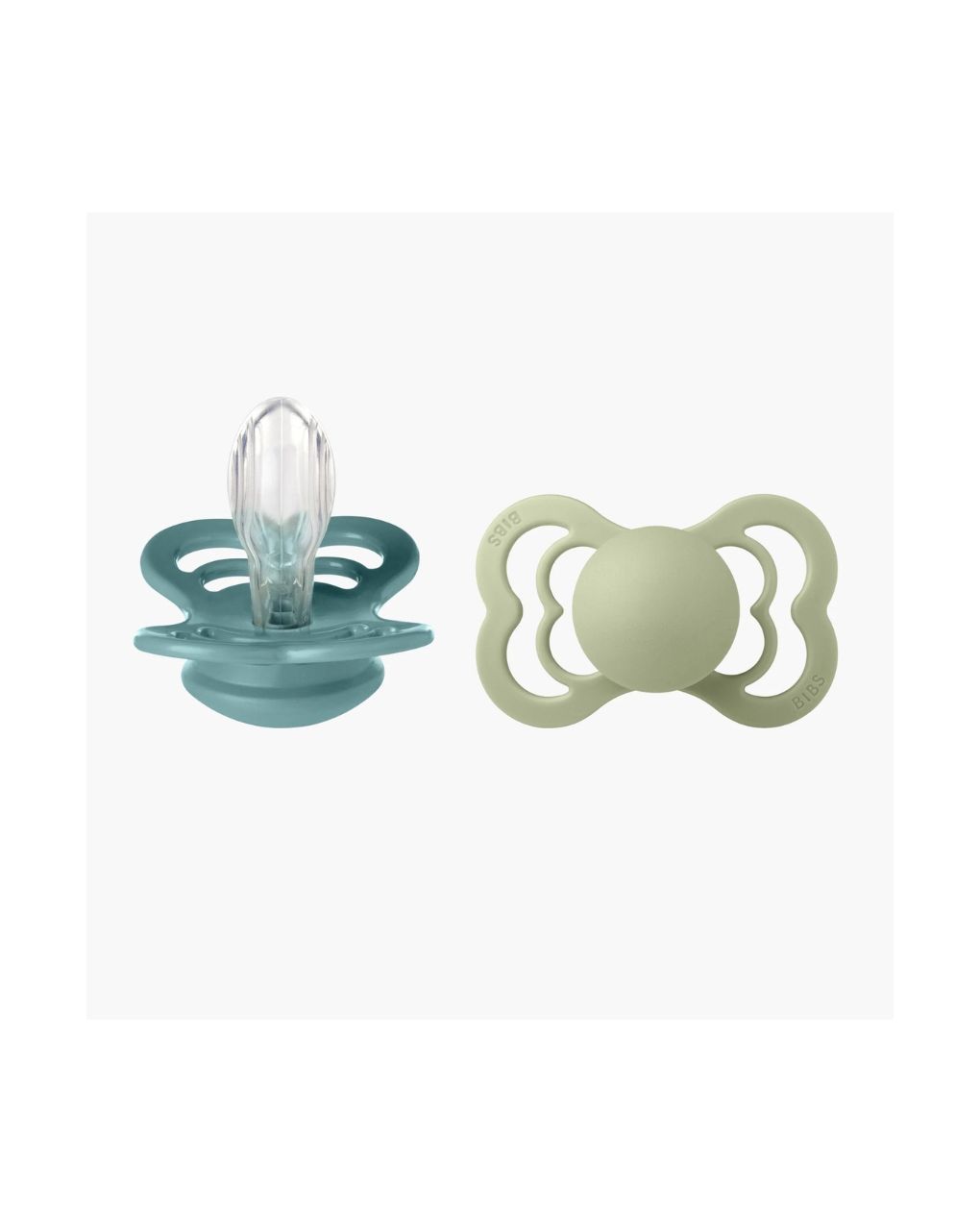Bibs supreme πιπίλες σιλικόνης 2τμχ (0-6m) island sea/sage - BIBS