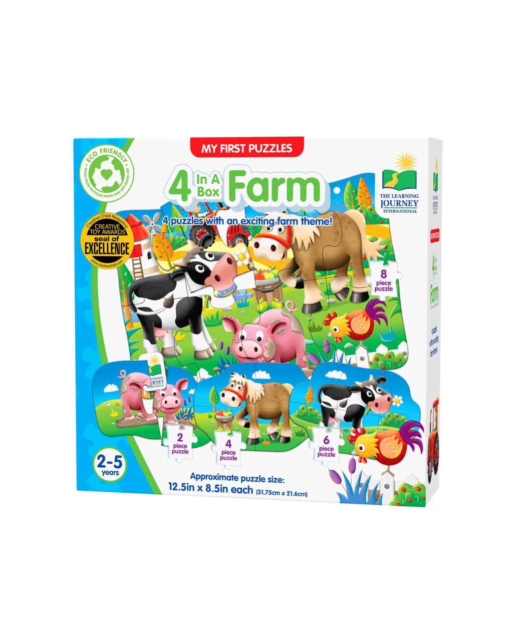 τα πρώτα μου παζλ – σετ 4 σε 1 – φάρμα - THE LEARNING JOURNEY