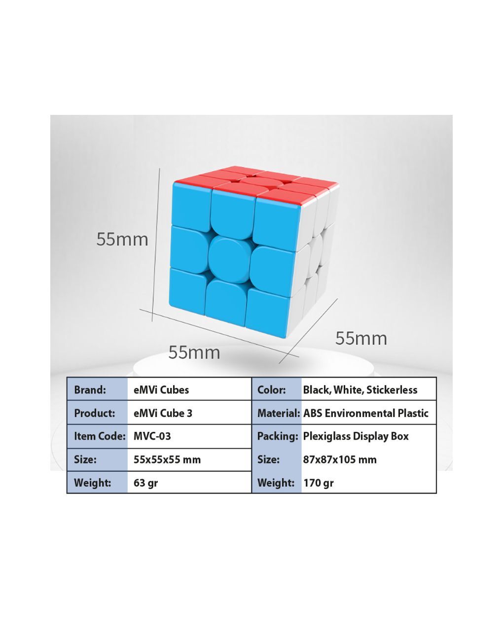 Emvi cube 3 in display box - EMVI CUBES