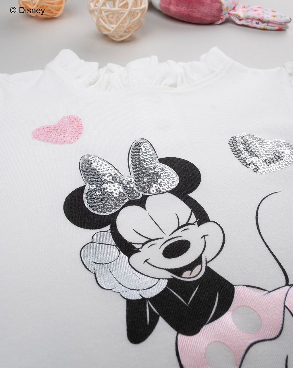 βρεφική μπλούζα λευκή minnie για κορίτσι - Prénatal