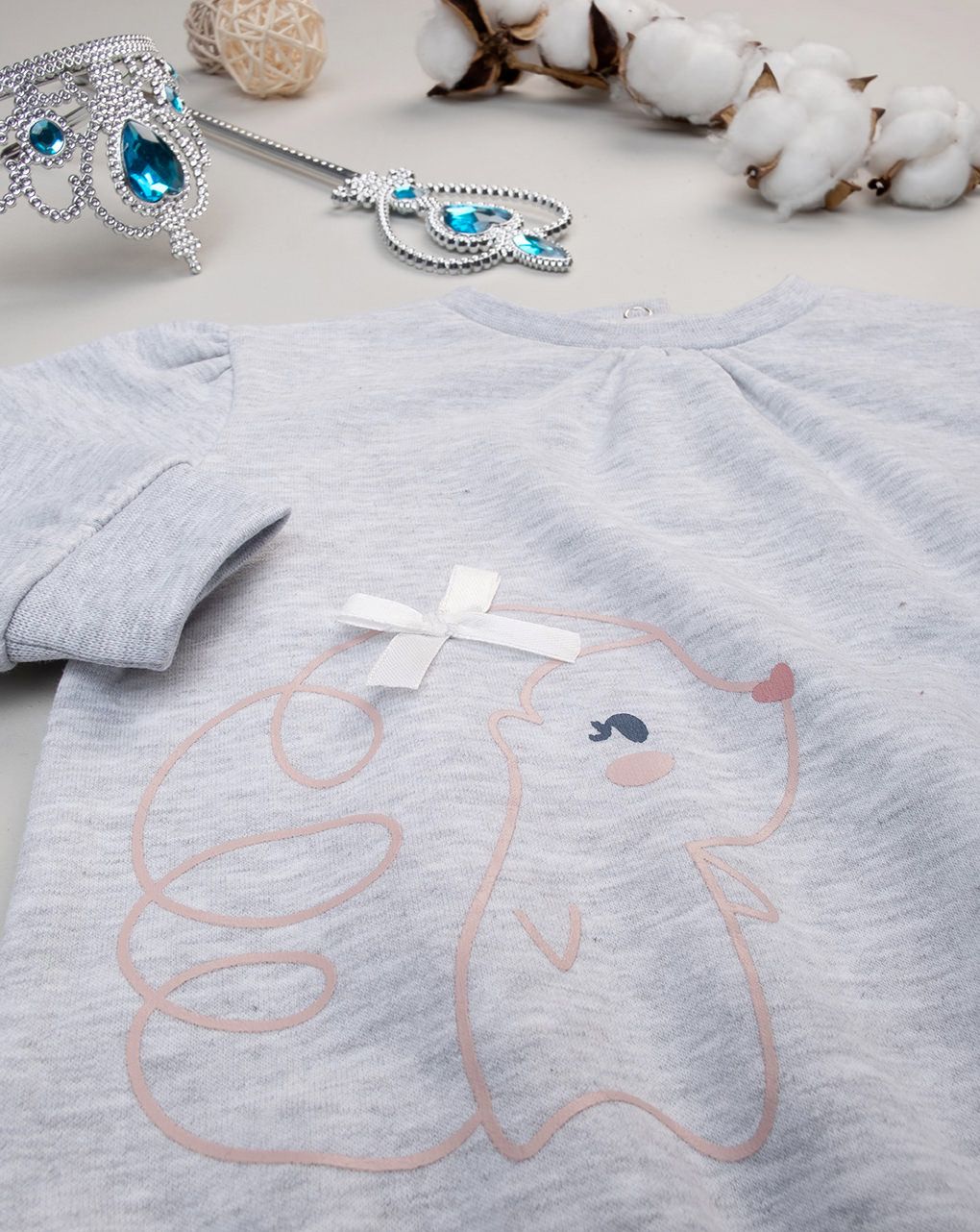 βρεφικό σετ μπλούζα φούτερ και κολάν με σκαντζόχοιρο για κορίτσι - Prénatal