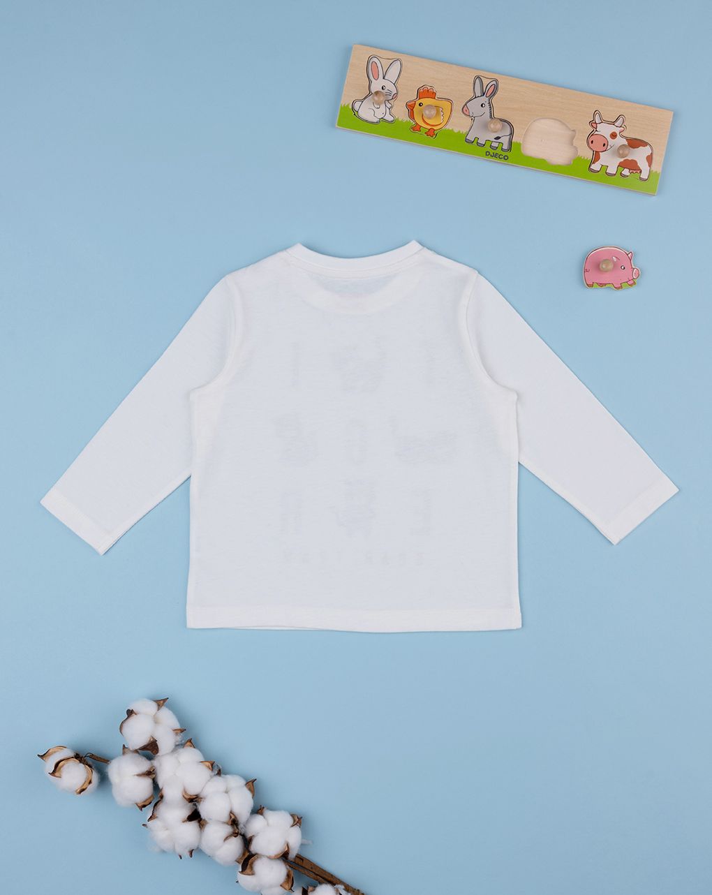 βρεφική μπλούζα λευκή tiger για αγόρι - Prénatal