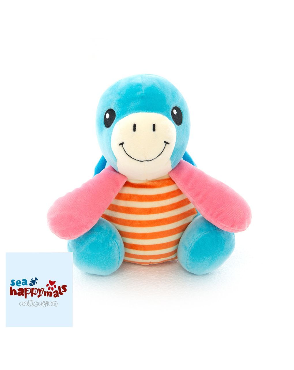 Happymals λούτρινο sea world: χελώνα, hs-006 - HAPPYMALS