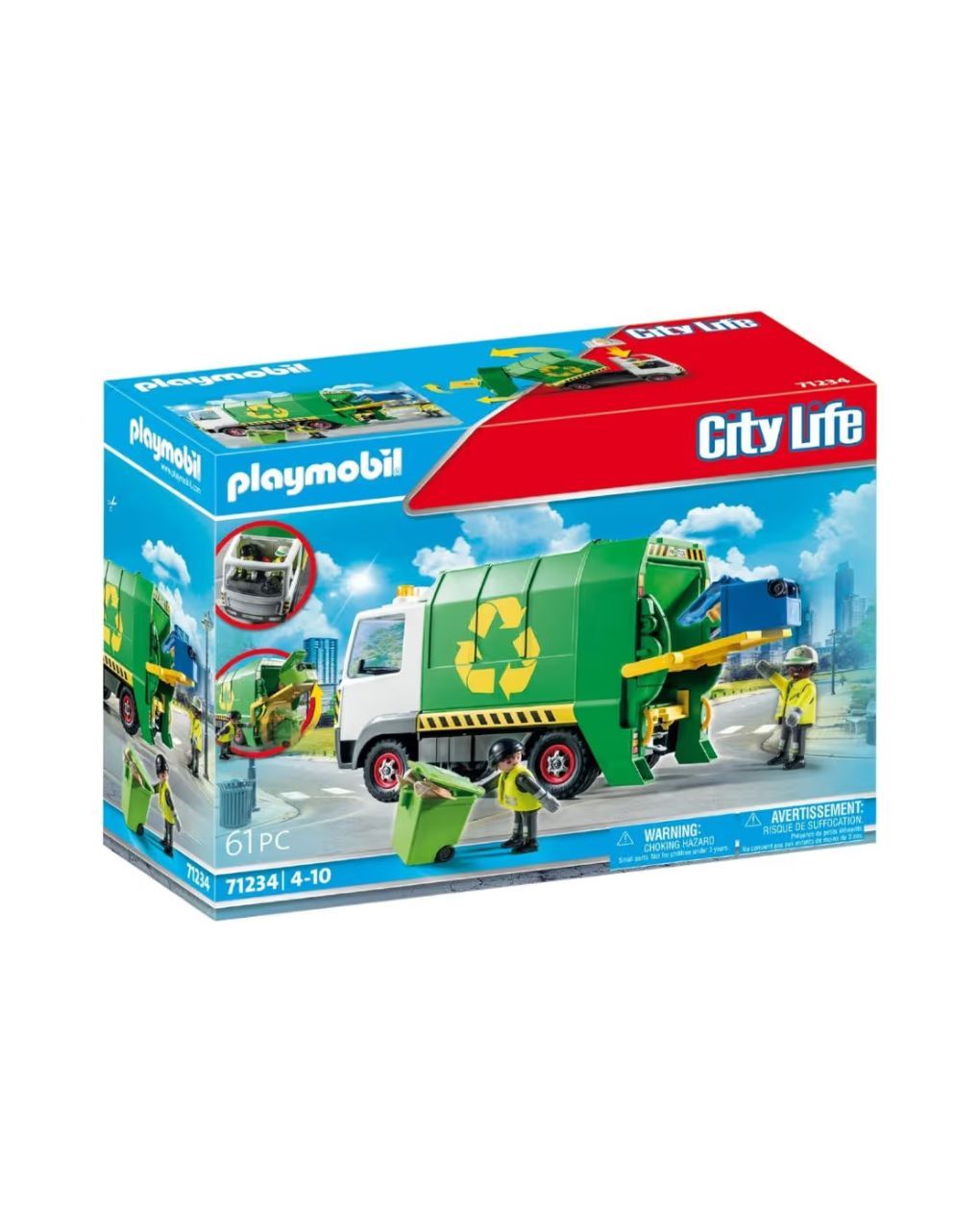 Playmobil  όχημα συλλογής ανακυκλομένων απορριμάτων 71234 - Playmobil