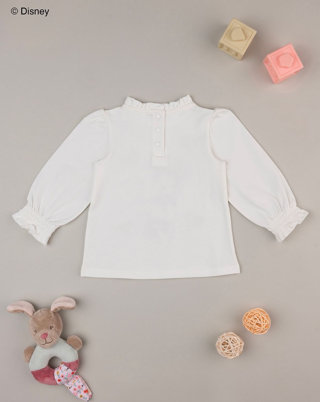 βρεφική μπλούζα λευκή minnie για κορίτσι - Prénatal