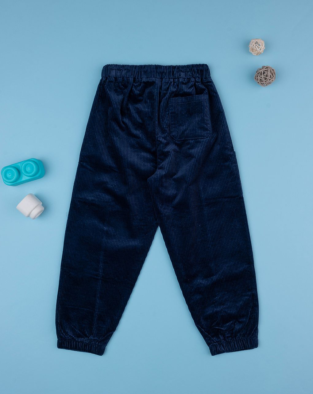 παιδικό παντελόνι βελουτέ μπλε για αγόρι - Prénatal