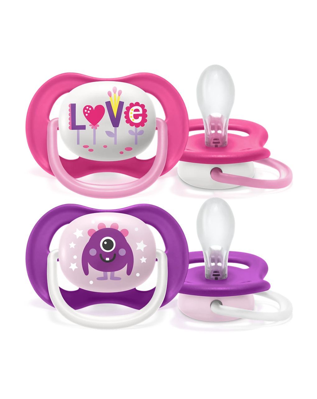 Philips avent πιπίλα ultra air happy 2τμχ, 6-18 μηνών scf080/10 (2 σχέδια) - Philips Avent