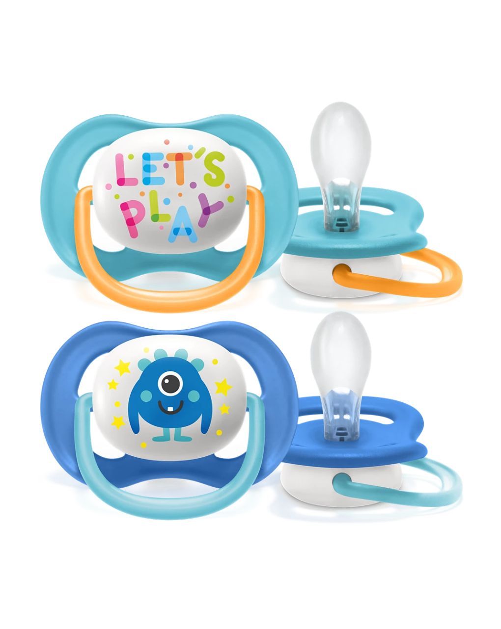 Philips avent πιπίλα ultra air happy 2τμχ, 6-18 μηνών scf080/10 (2 σχέδια) - Philips Avent