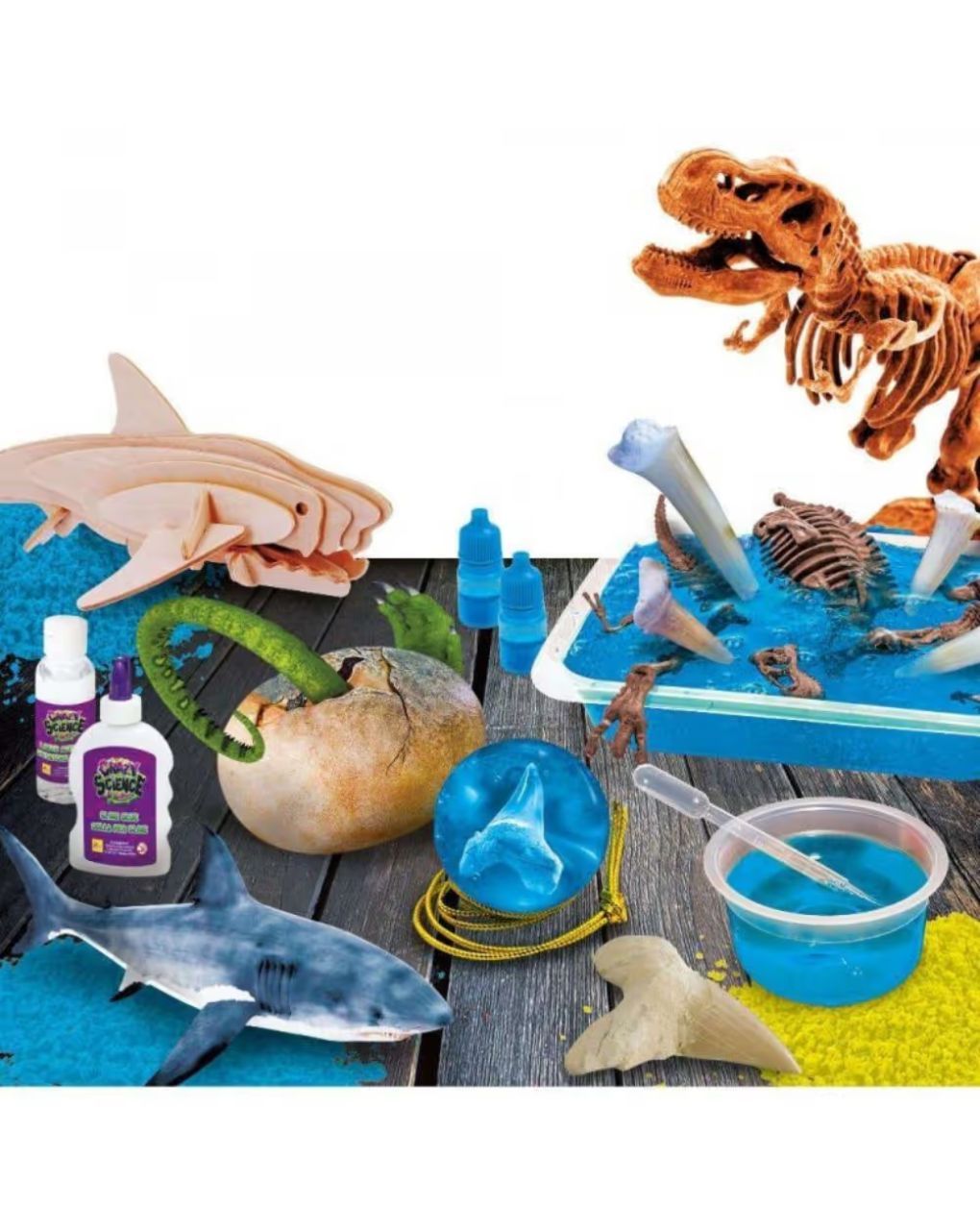 Lisciani crazy science καρχαρίες και δεινόσαυροι 97586 - Lisciani