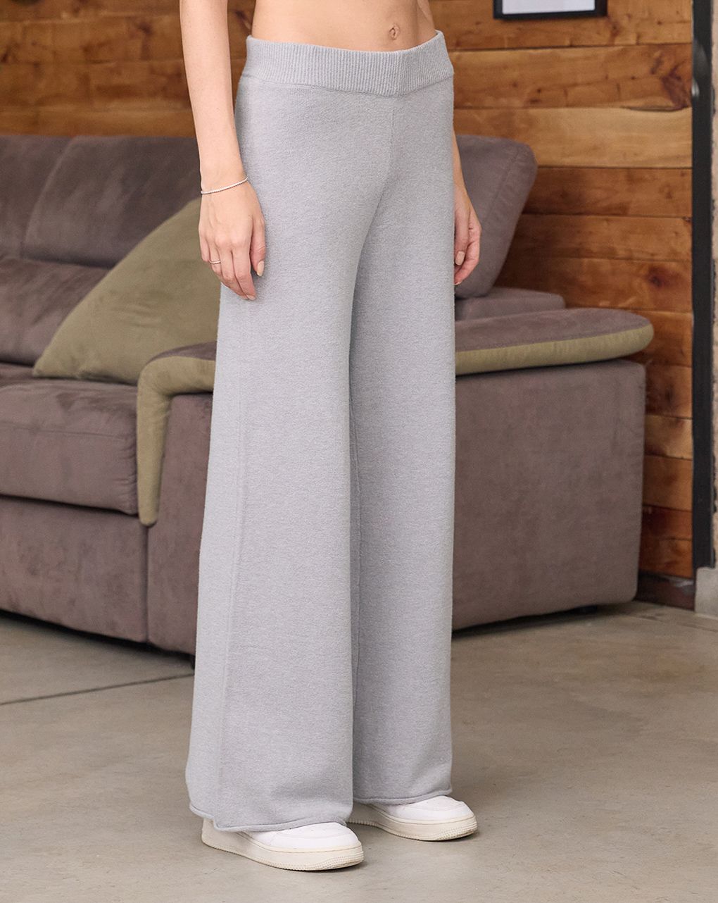 γυναικεία παντελόνα εγκυμοσύνης πλεκτή γκρι - Prénatal