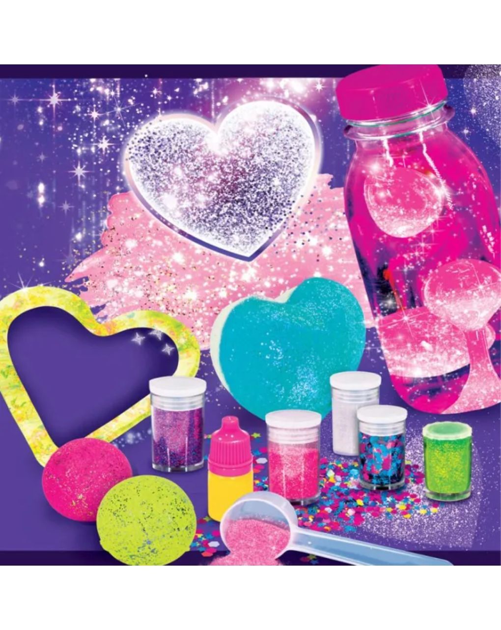 Real fun επιτραπέζιο εργαστήρι glitter 77007 - Lisciani