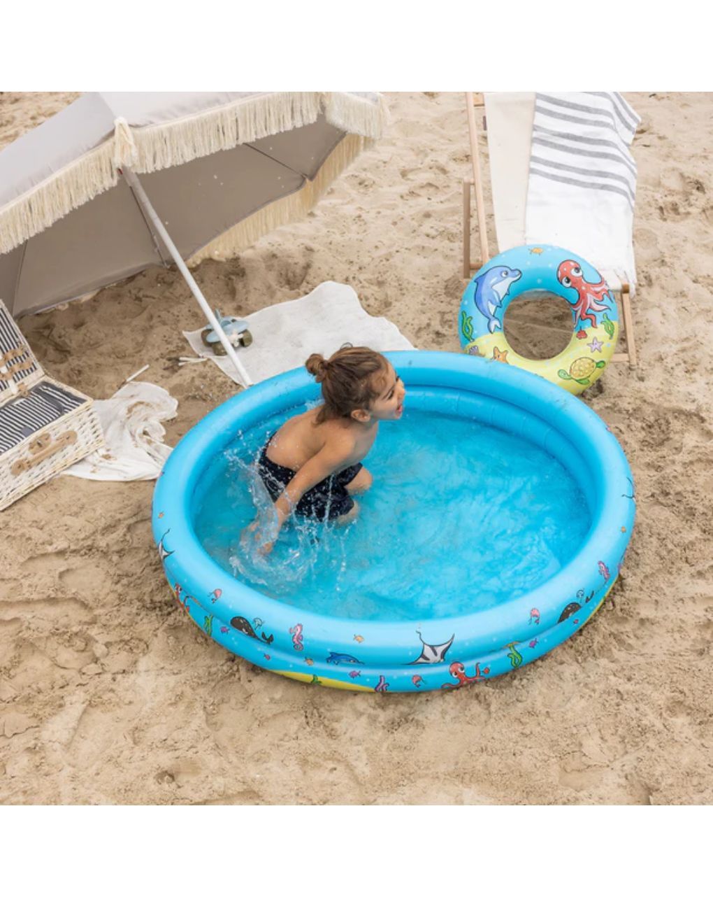 Swim essentials παιδική πισίνα 120cm adventure rainbow - Swim Essentials