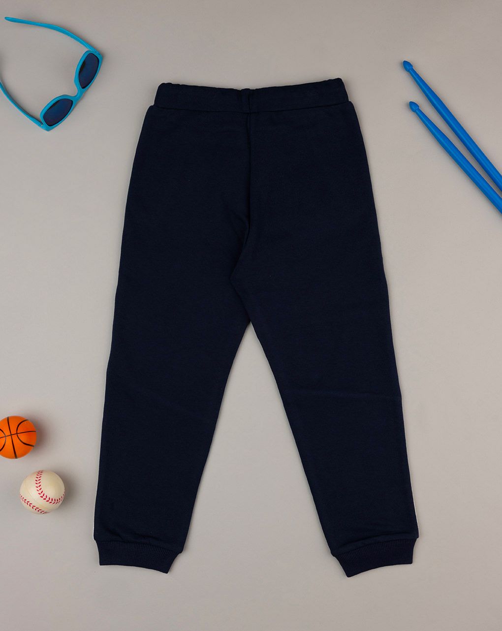 παιδικό παντελόνι φόρμα μπλε/λευκό urban vibes για αγόρι - Prénatal