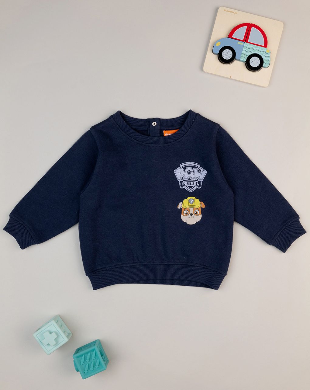 βρεφική μπλούζα φούτερ μπλε paw patrol για αγόρι - Prénatal