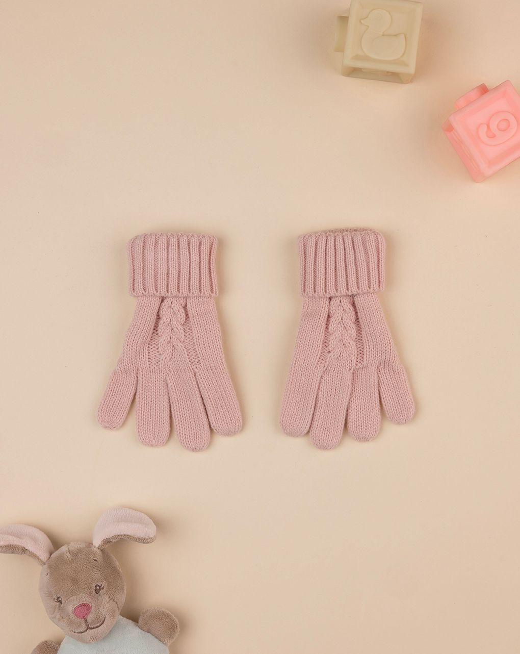 παιδικά γάντια ροζ για κορίτσι - Prénatal