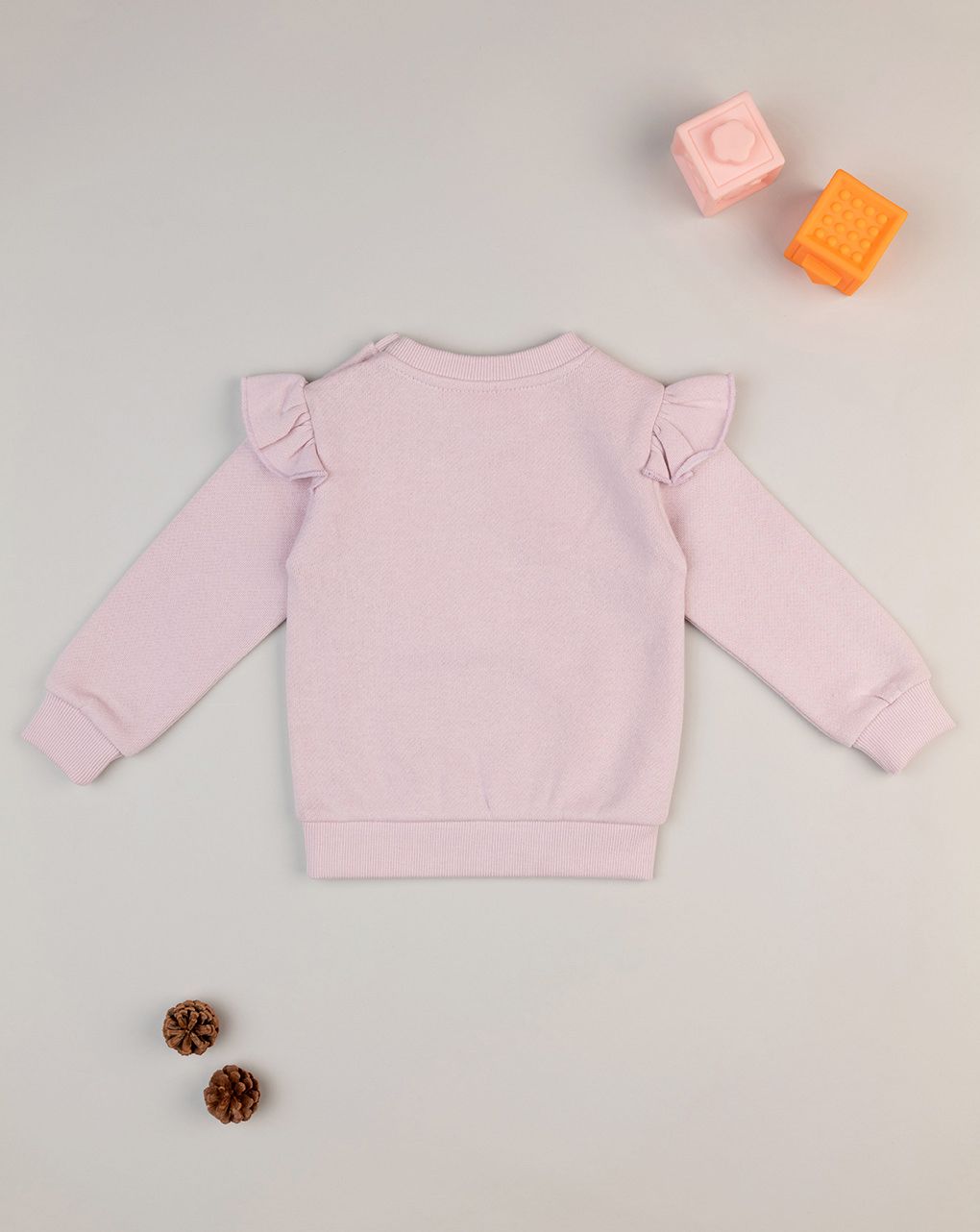 βρεφική μπλούζα φούτερ ροζ paw patrol για κορίτσι - Prénatal