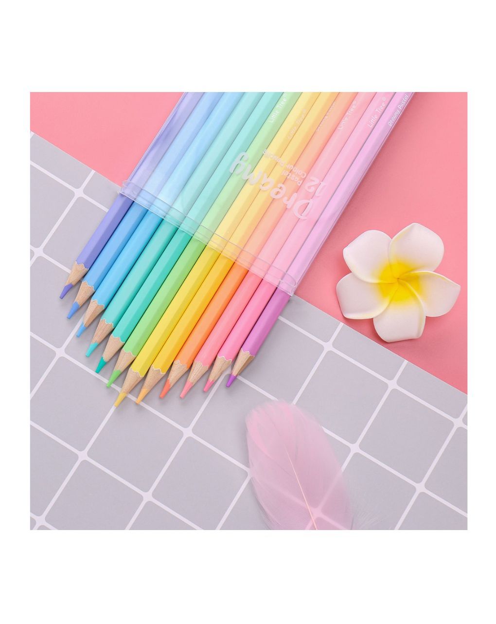 Pastel dream σετ 12 μολύβια smooth colour, lt511209 - LITTLE TREE