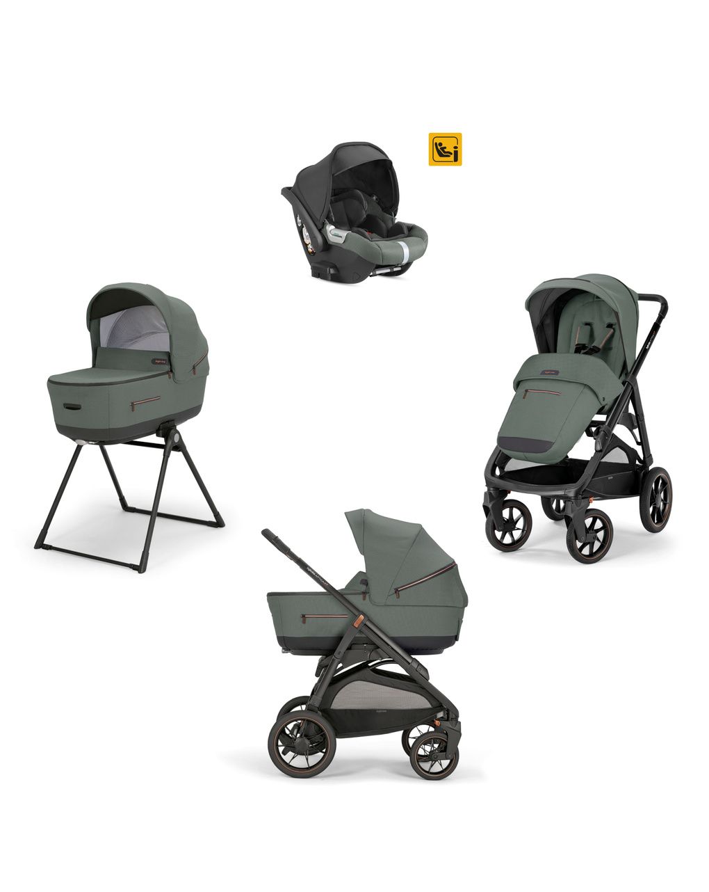 Inglesina σύστημα μεταφοράς aptica quattro darwin taiga green - Inglesina