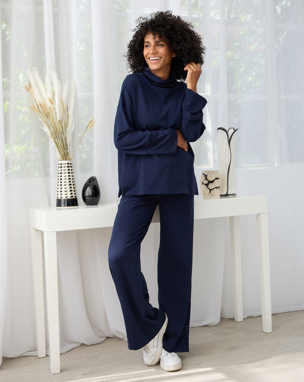 γυναικείο παντελόνι εγκυμοσύνης μπλε loungewear - Prénatal