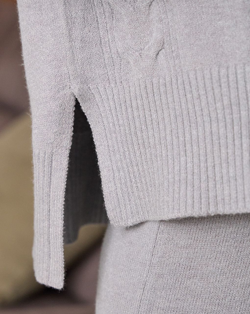 γυναικεία μπλούζα εγκυμοσύνης πλεκτή γκρι - Prénatal