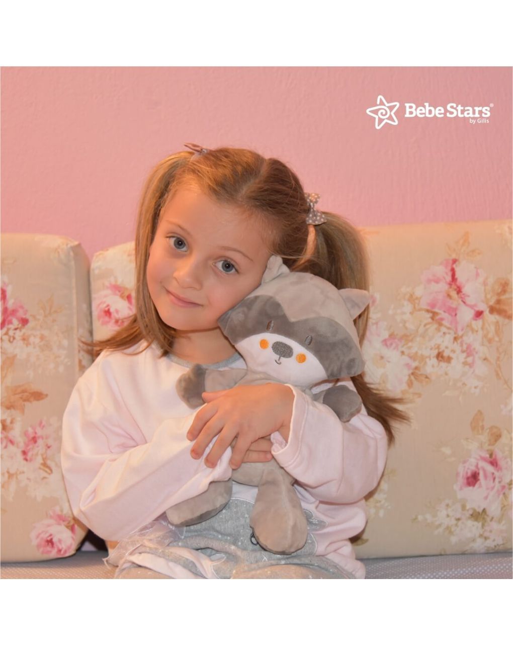 Bebe stars φωτεινός αγκαλίτσας raccoon, 856-186 - Bebe Stars